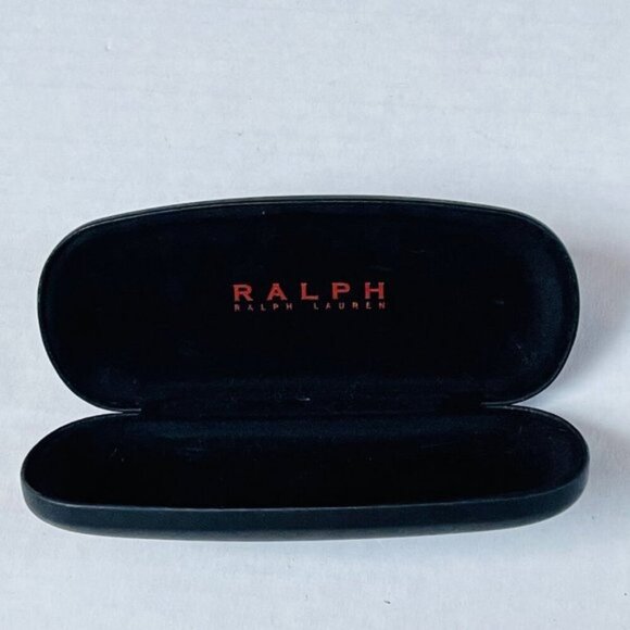 Ralph Lauren Glasses Case Hard Clamshell Black Eyeglasses Sunglasses Storage - Picture 1 of 4